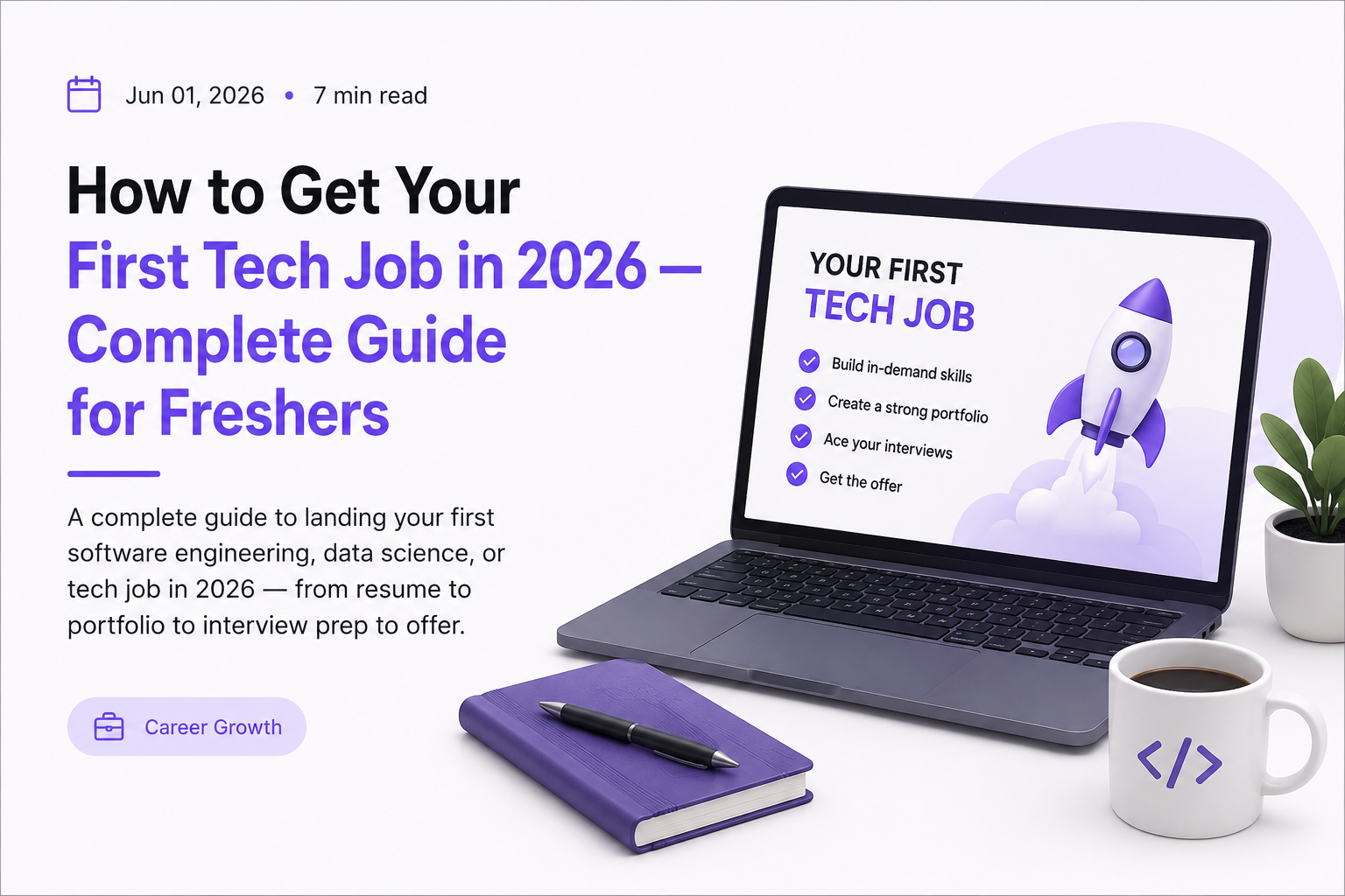 How to Get Your First Tech Job in 2026 — Complete Guide for Freshers